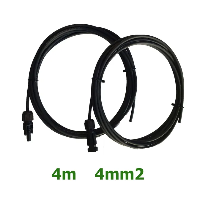 cable solar 4m 4mm para placa solar