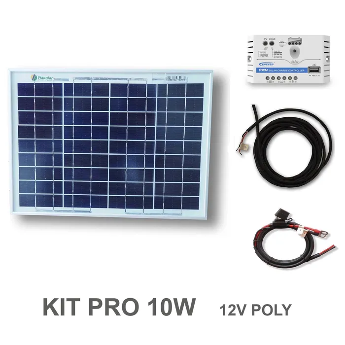 Kit Solar 10W 12V Viasolar